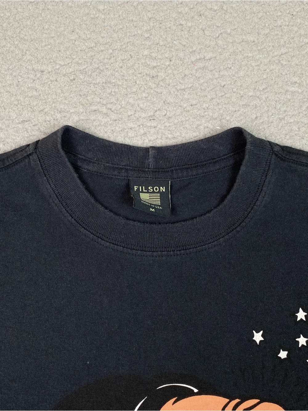 CC Filson Popeye T Shirt Mens Size M Black Short Sleeve Cotton Made In USA Bluto - Picture 8 of 10